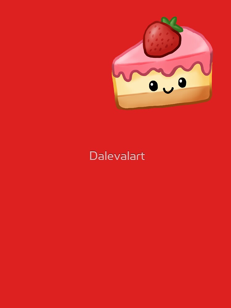 Kawaii Slice of Strawberry Cake by Dalevalart