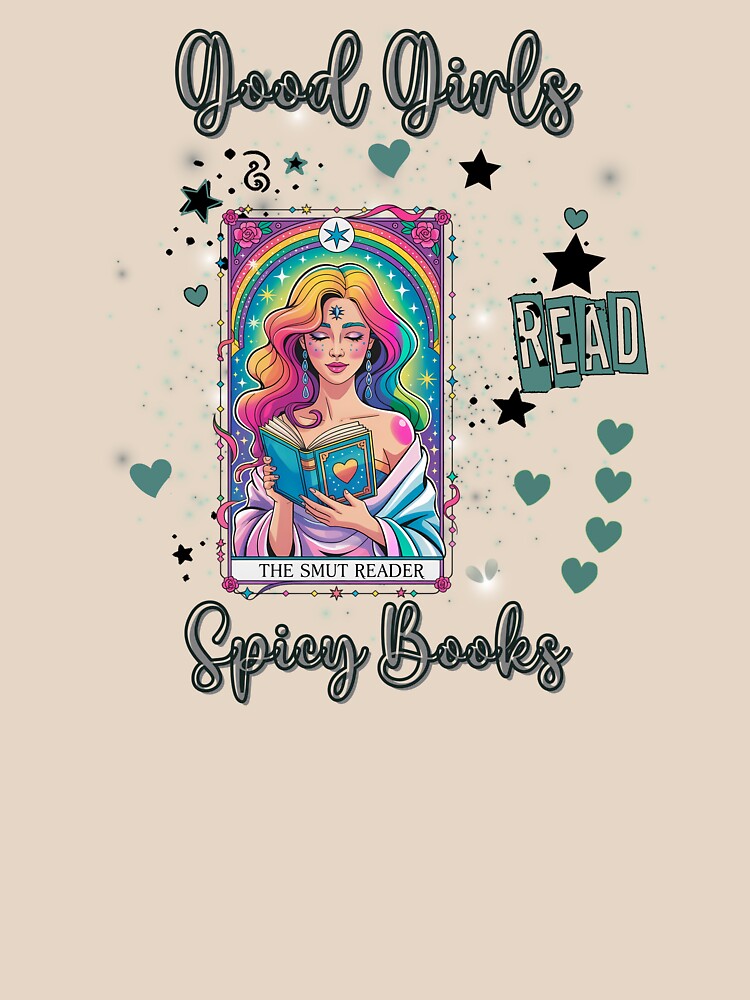 Good Girls Read Spicy Books – Rainbow Tarot Smut Reader Art by fernandmoonbeam