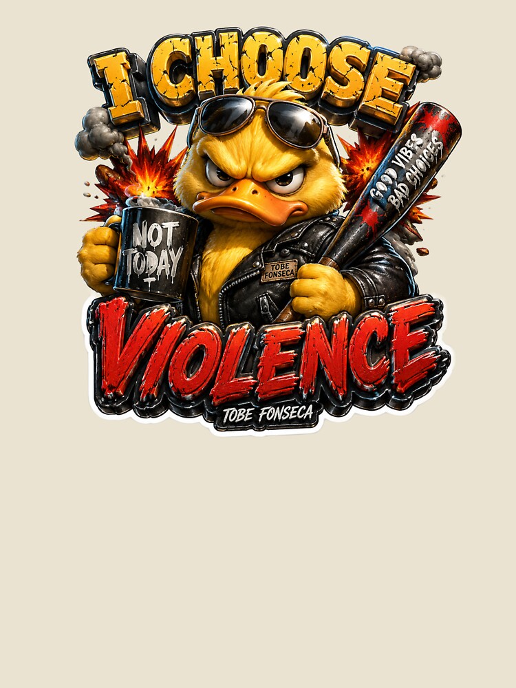 I Choose Violence Funny Duck 3D by MR4me
