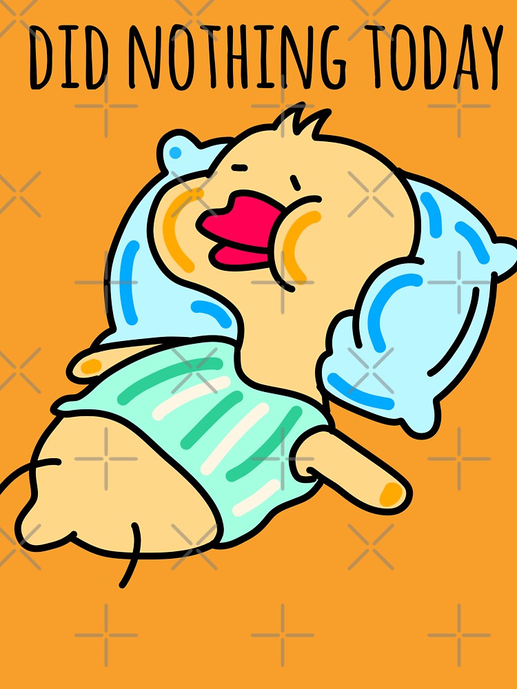 Funny lazy duck by Quacktails
