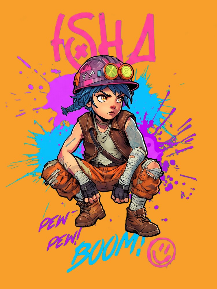 Neon Western Rebel Cowgirl by hanbong77
