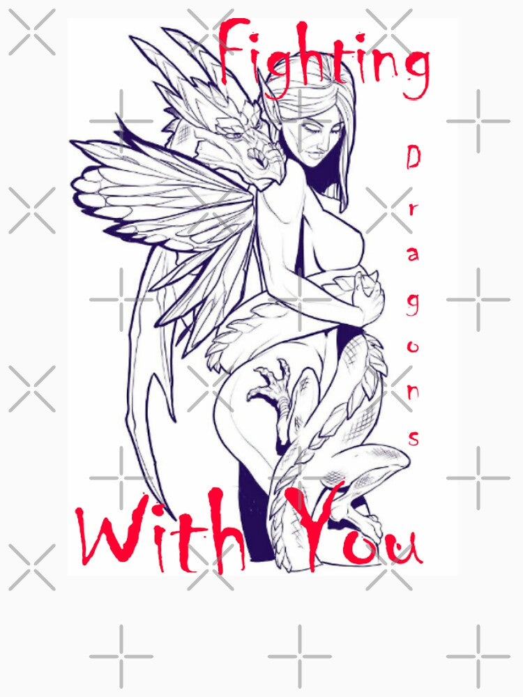 FIGHTING DRAGONS WITH YOU by Nyome Afrique Art & Designs