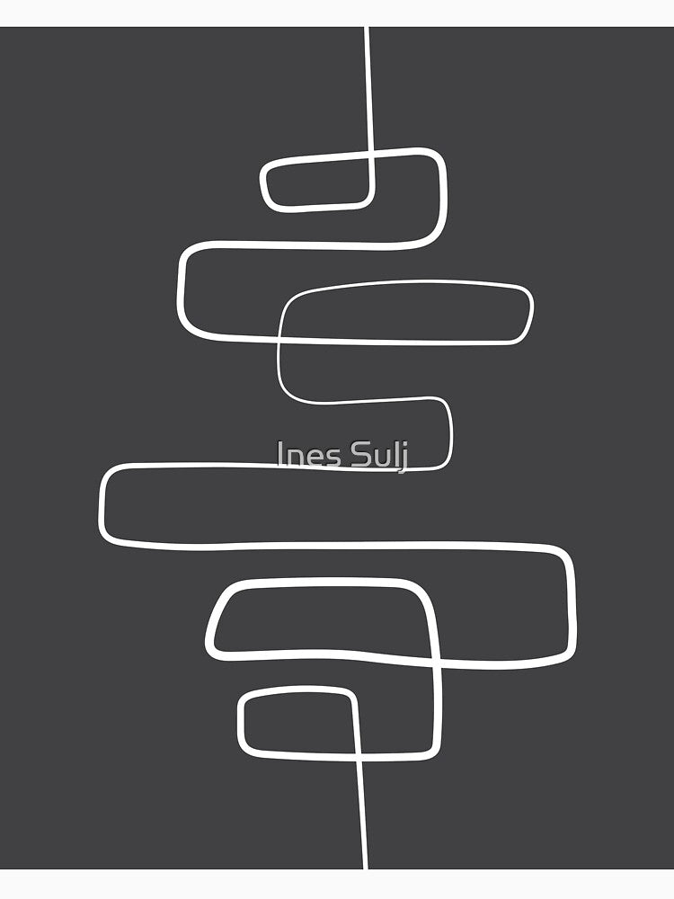 Minimalist Abstract Line Art 01-01 by PAPER MOON art & design
