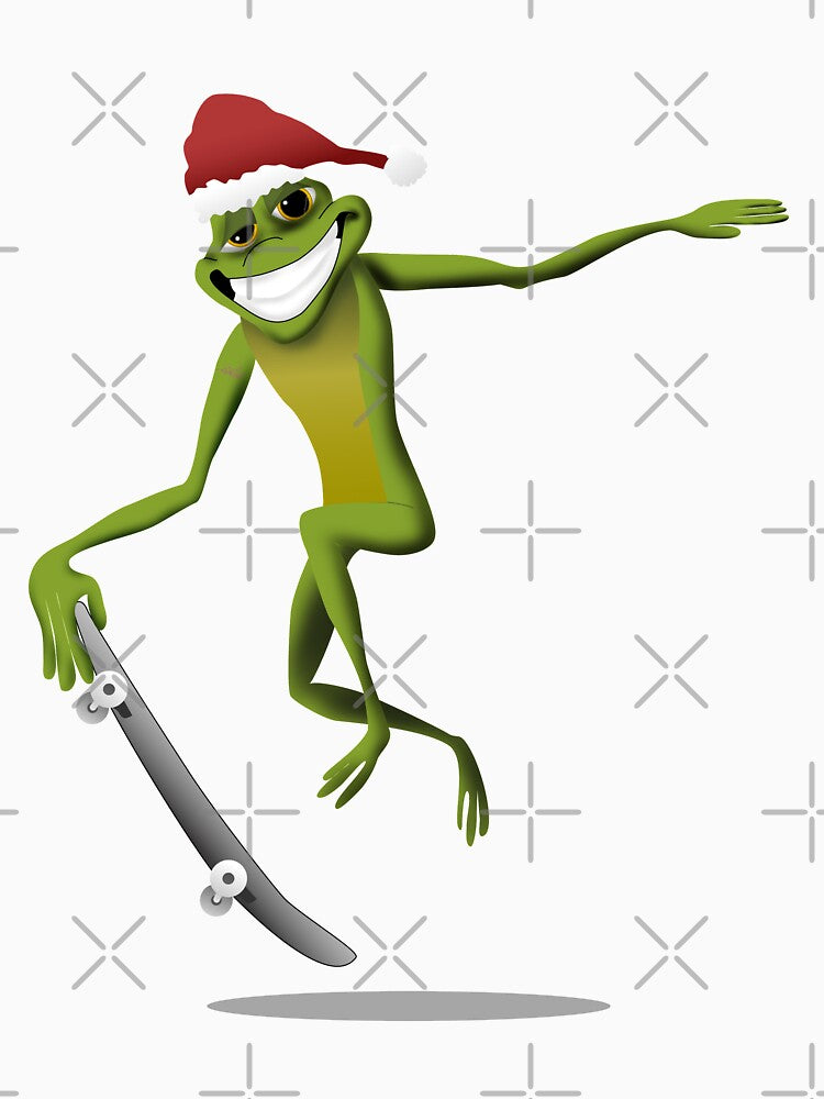 Christmas Skate frog by Scatch Spot