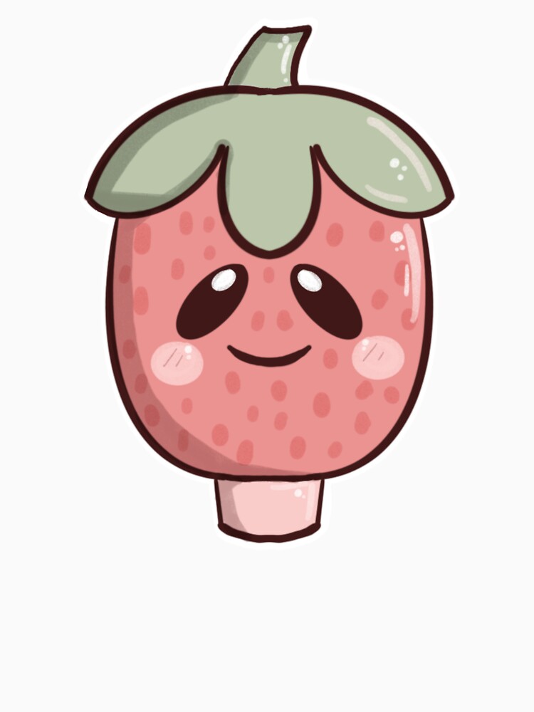 Cute Pink Strawberry Popsicle Sticker by artiistsama