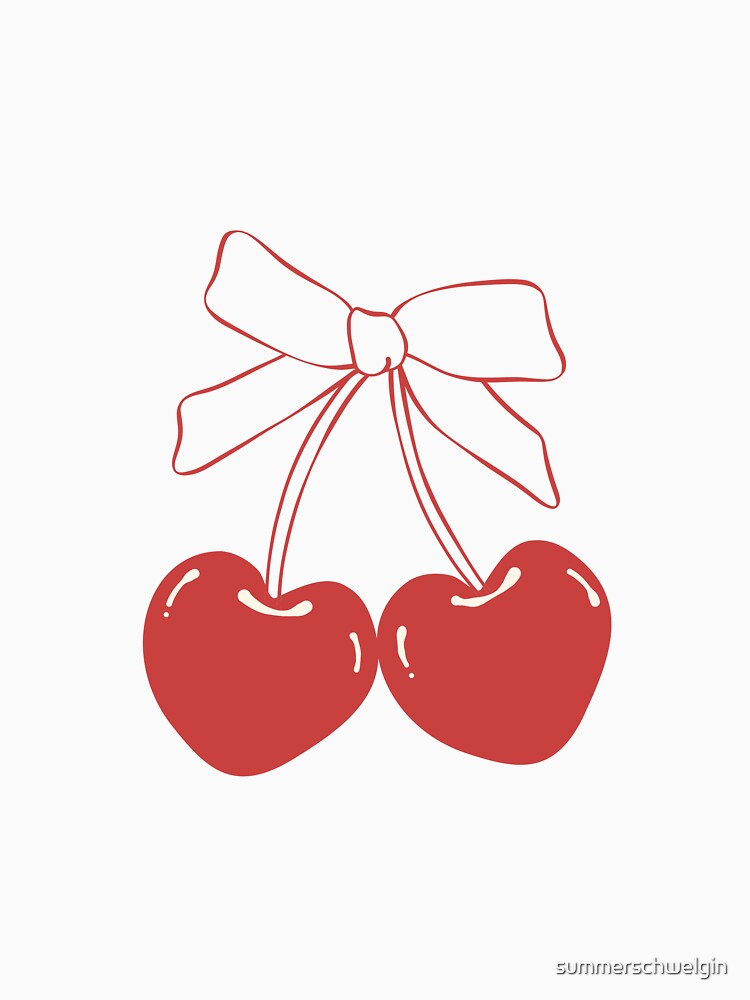 Coquette Cherry Bow by Sunworks Designs