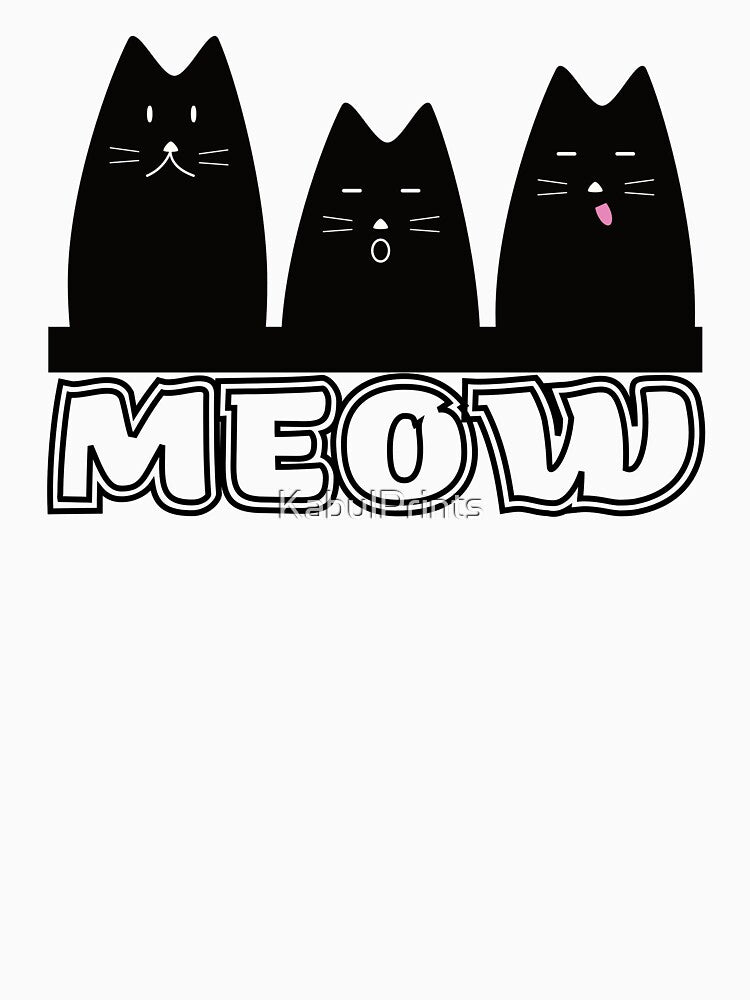 FUNNY PLAYFULL KITTENS ILLUSTRATIONS by KabulPrints