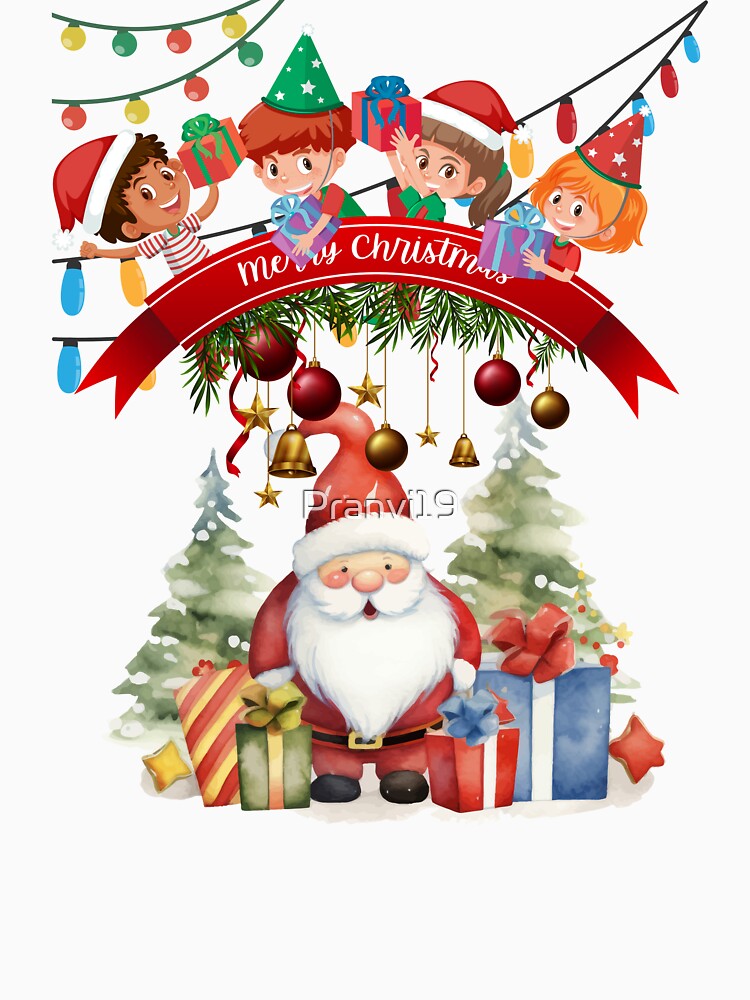 Jolly Santa Bringing Smiles and Snowflakes by Pranvi19