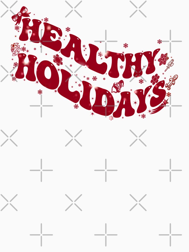 healthy holidays for health freak and holidays for nurse,retro by cutedream