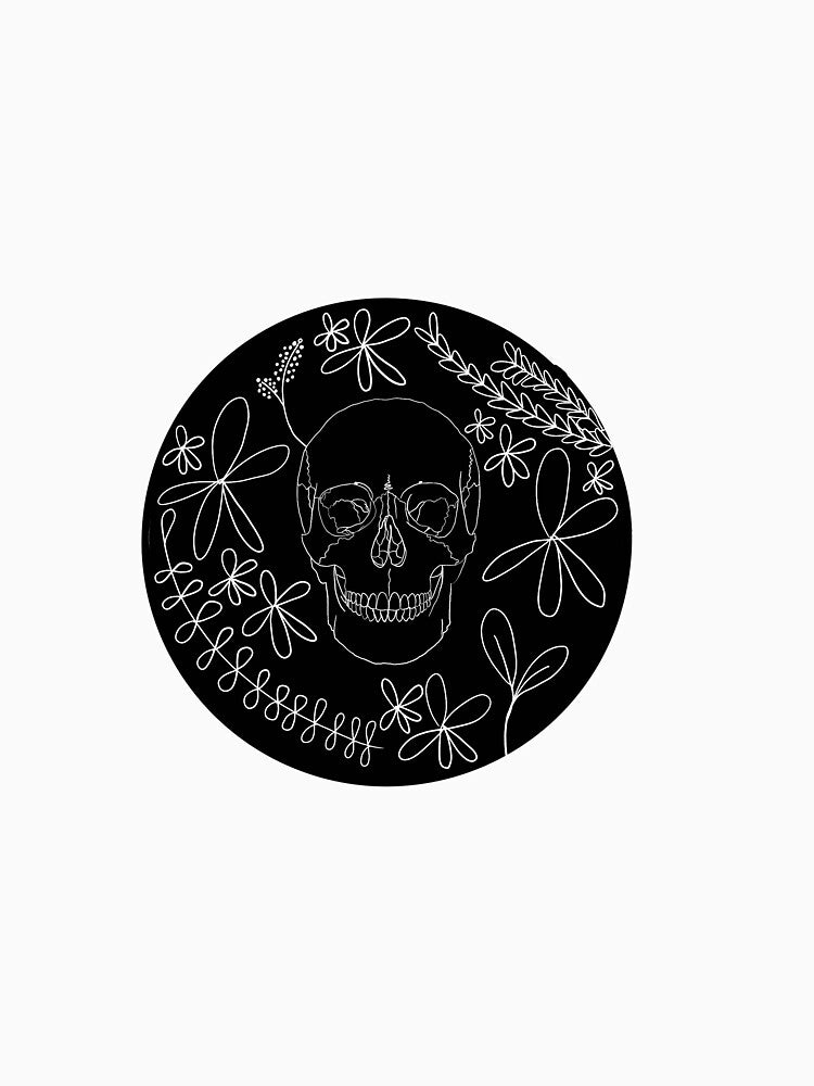 Skull with Flowers around it by anneshelton