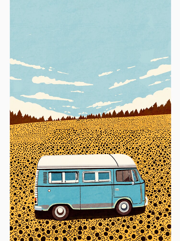 Retro Blue Camper by Citizen