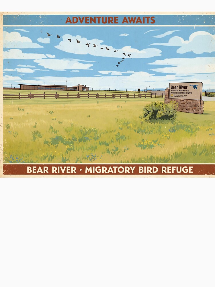 Utah- A Bear River Migrational Bird Refuge travel sticker by Dodecahedronpix