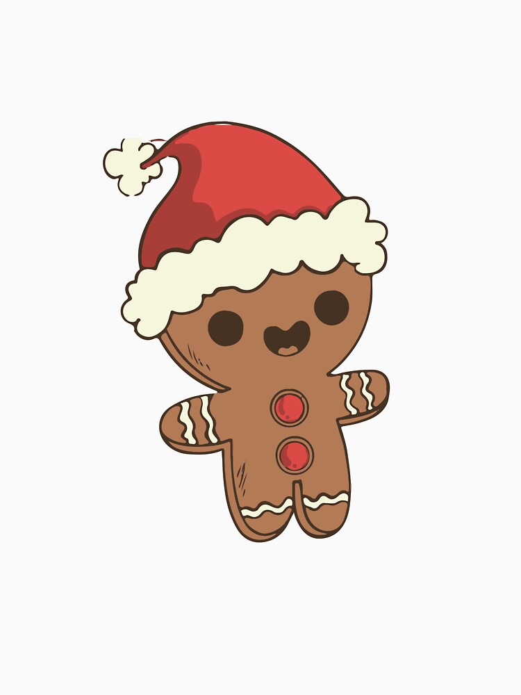 Ginger bread Cheer On white by PrintsByAnnJ