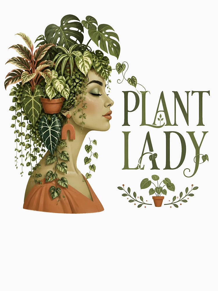Plant Lady Botanical Woman Floral Nature Art by ASPI_