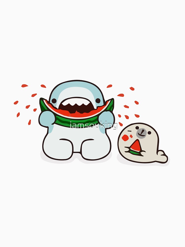 Cute shark t-shirt by iamsouking