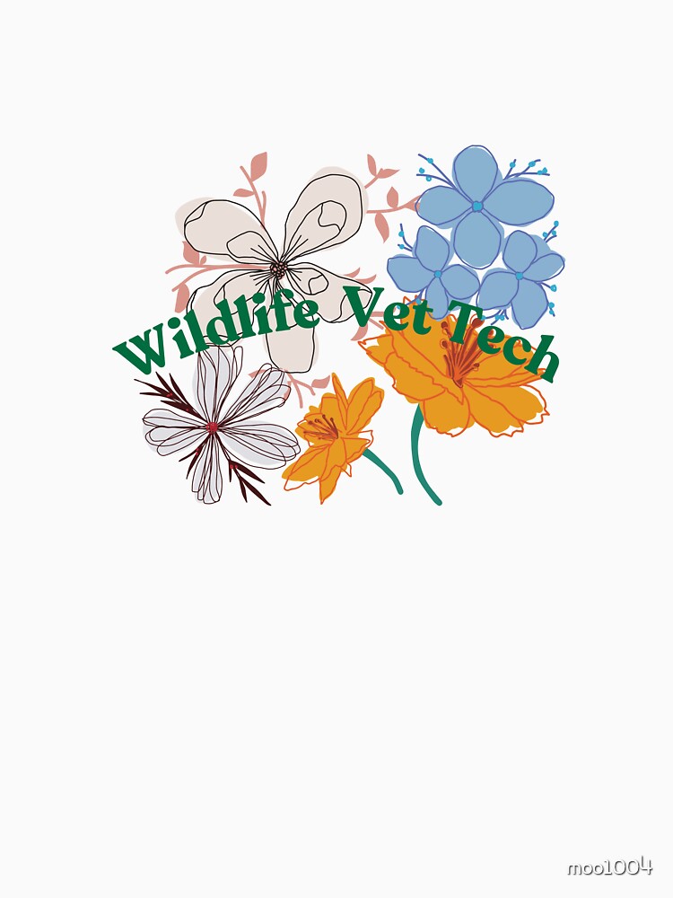 Wildlife Vet Tech Floral Sticker by WildSideVetTech