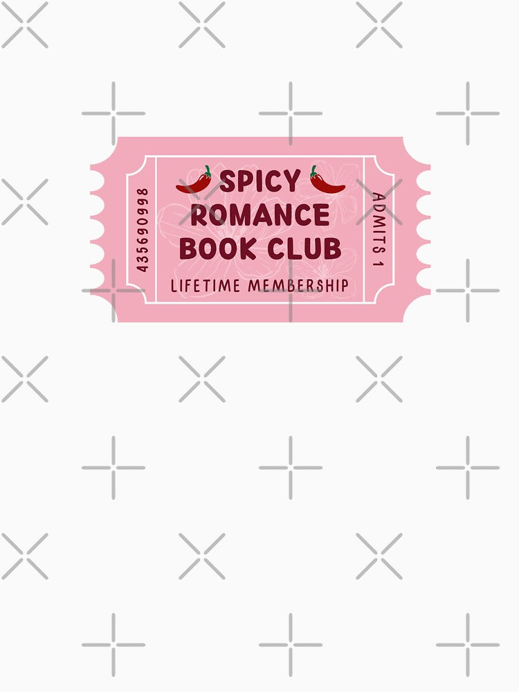 Spicy romance book club - floral ticket by Neadoodles