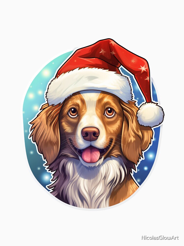 Happy Christmas Doggo by NicolasGlowArt