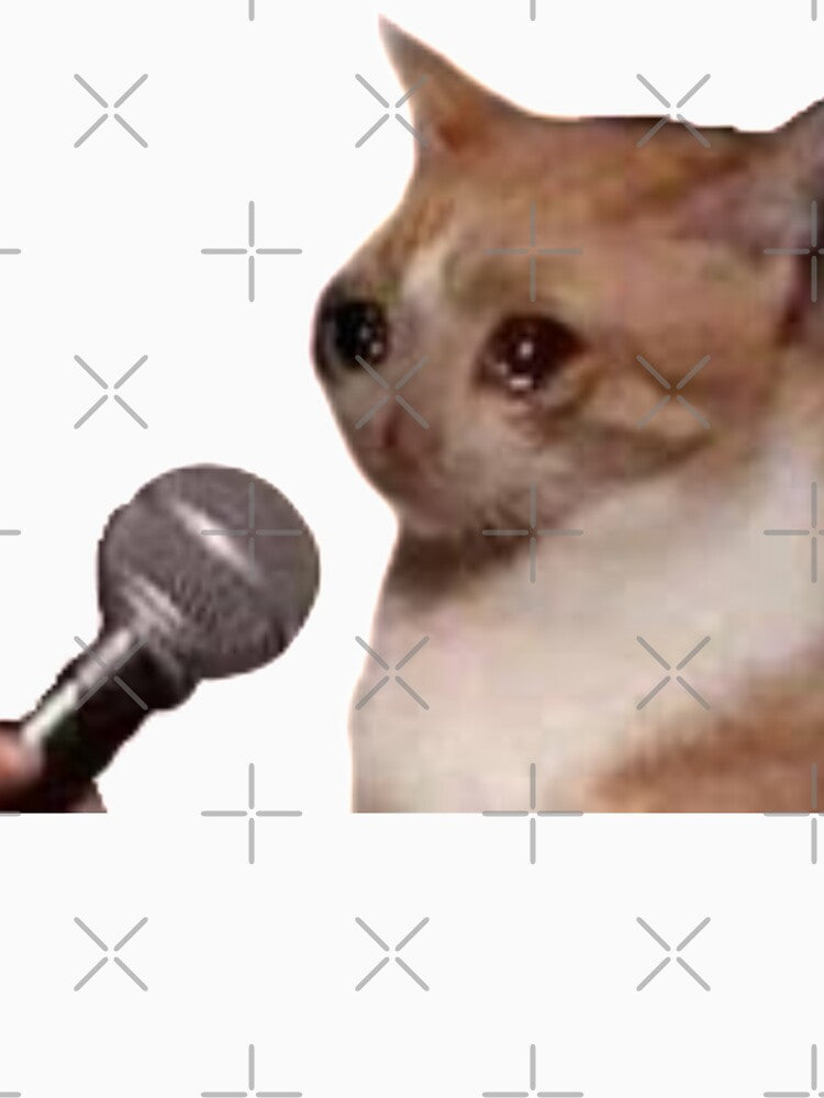 Crying Cat Microphone Meme - Crying Cat Meme Crying Cat Microphone Meme, Cat Meme, Crying Cat , Crying Cat Speech by CaptianCringe
