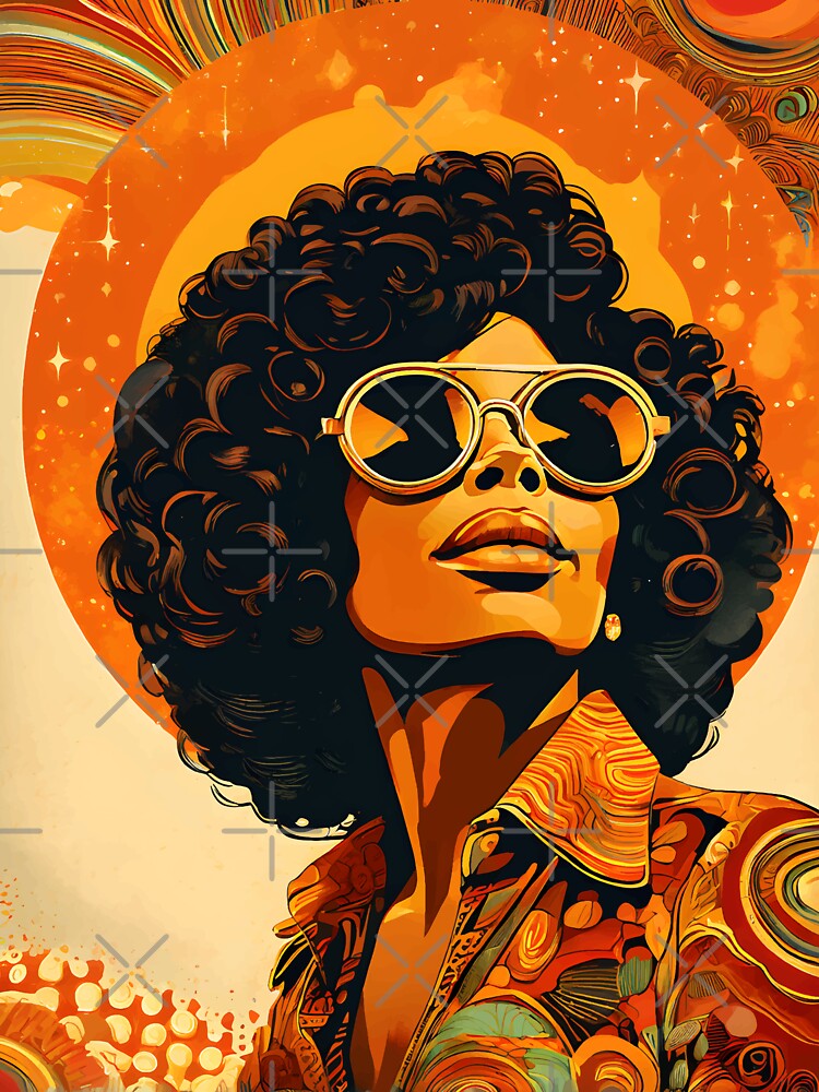 Retro Vintage 70s Aesthetic Pop Art Orange Brown #3 by Prints and Lifestyle