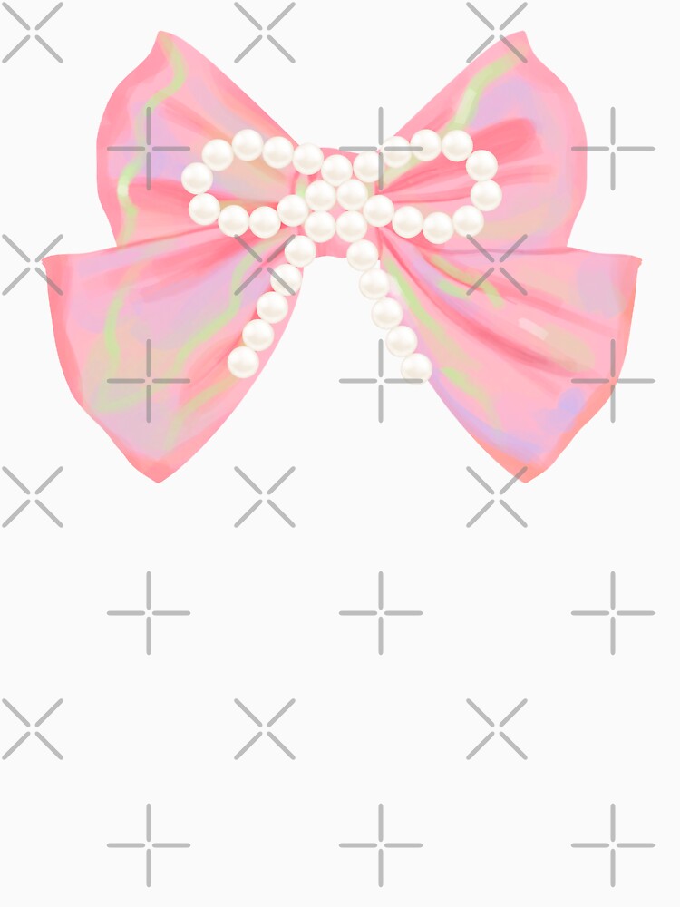 Pink Cute Bow with Pearls Girly by We Are Stardust