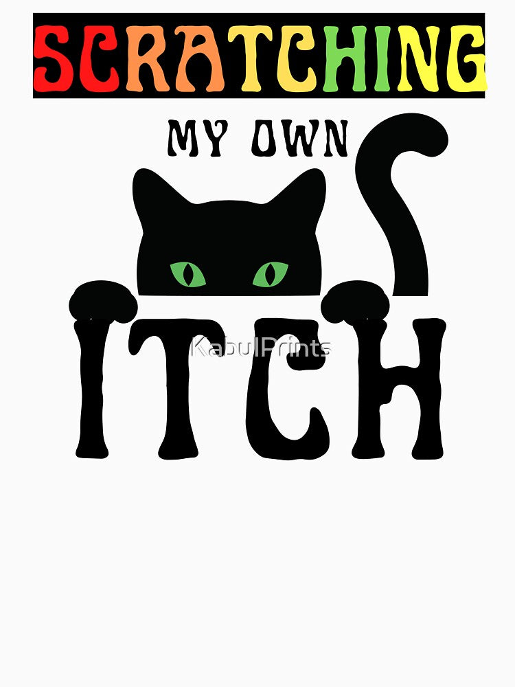 RAINBOW, FUNNY, COLOURFUL CRAZY CAT by KabulPrints