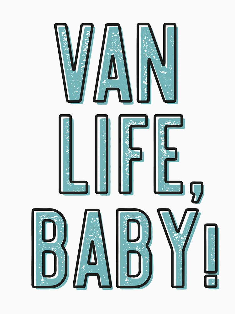 Van Life! Fun & Stylish Blue Text Design by TheSwenglishFam