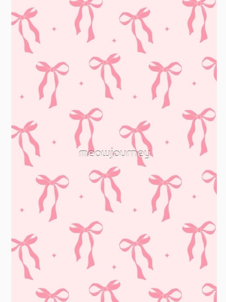 Preppy Pink Bow Girl | Coquette Aesthetic Soft Girl Vibes by meowjourney