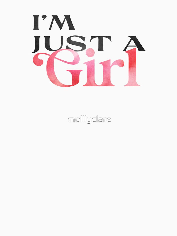 I’m Just a Girl – Stickers, T-Shirts & More by Stickers by @molllyclare