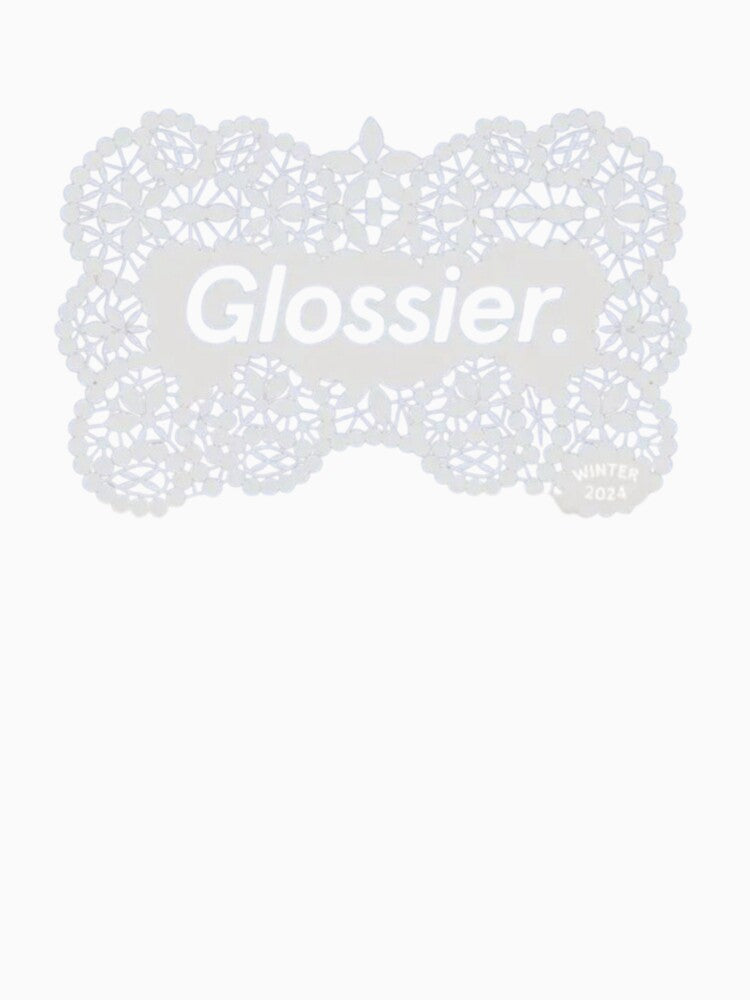 glossier logo sticker by sugar moss