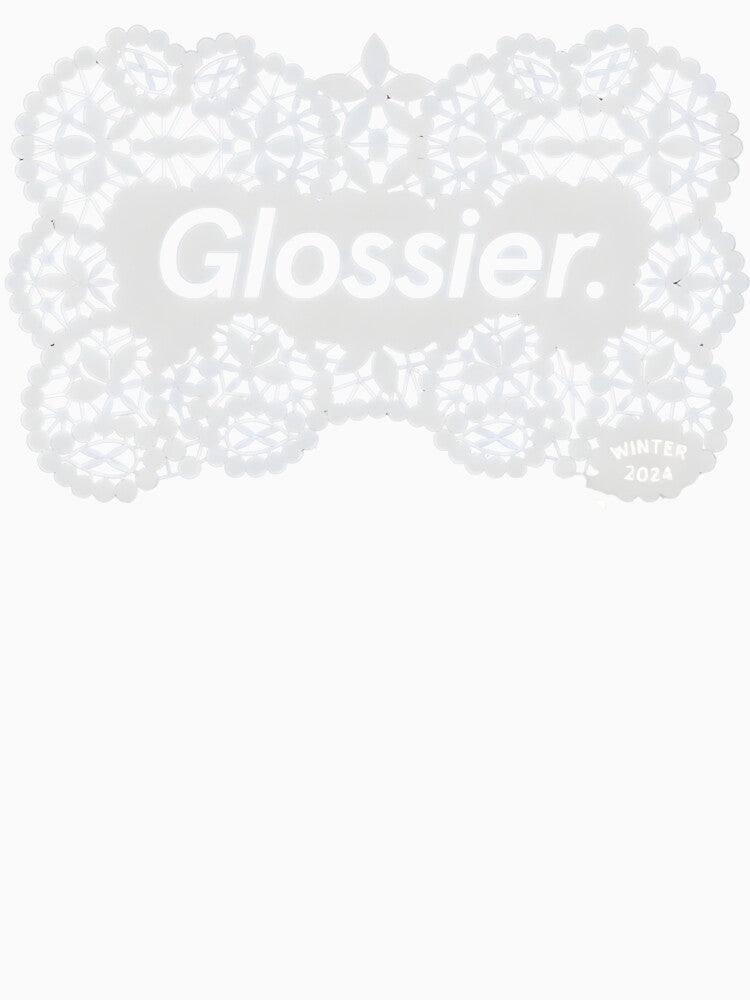 glossier logo hoodie by sugar moss