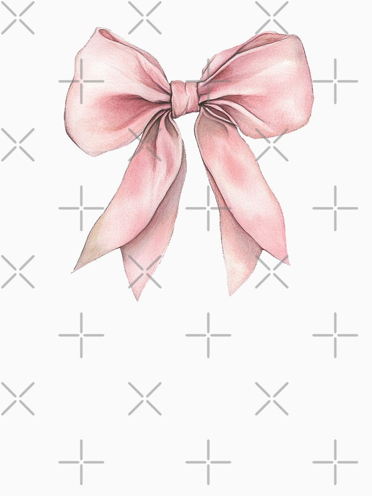 Pink coquette aestetic ribbon bow by parasta