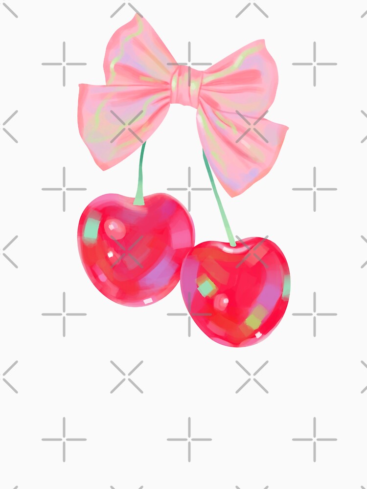 Holographic Coquette Pink Bow Cherry by Dazzline Designs