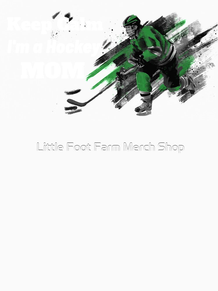 keep calm hockey by Little Foot Farm Merch Shop
