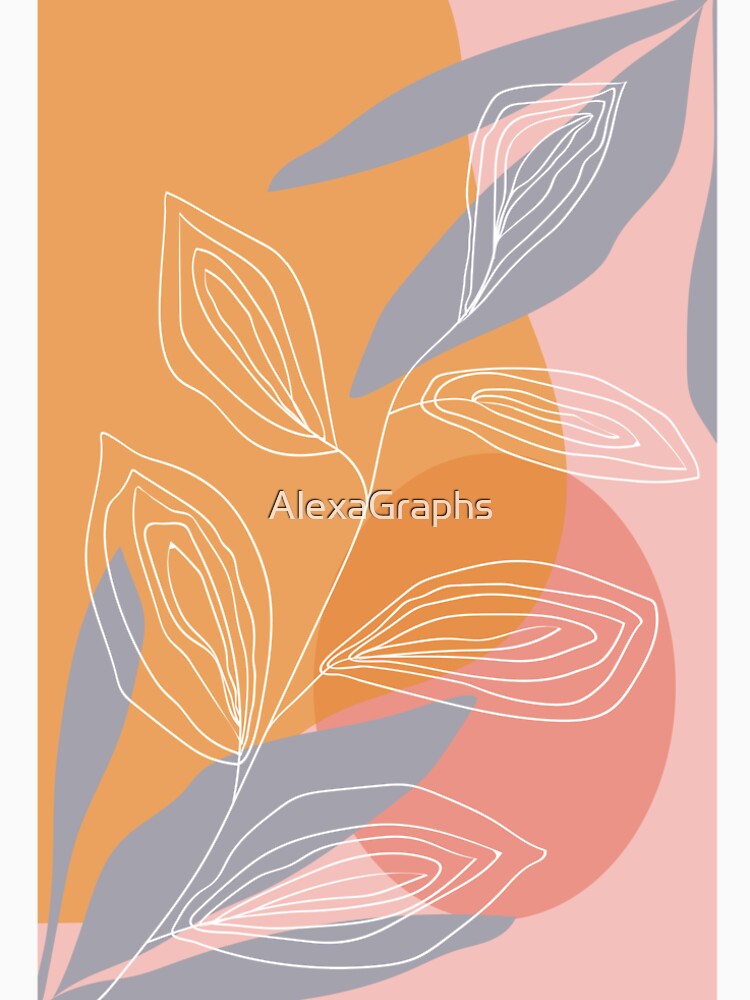 Abstract Botanical Art Various Applications by AlexaGraphs