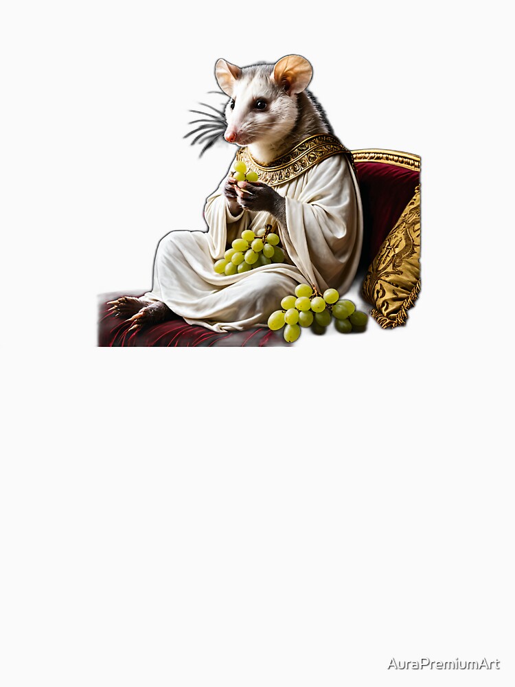 Roman Emperor Opossum Funny Renaissance Portrait by AuraPremiumArt