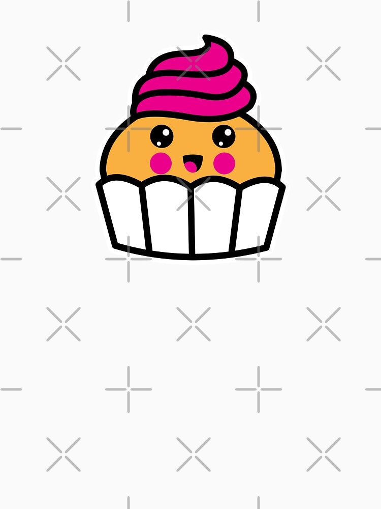 Cute Kawaii Cupcake with Frosting by KawaiiStickers-