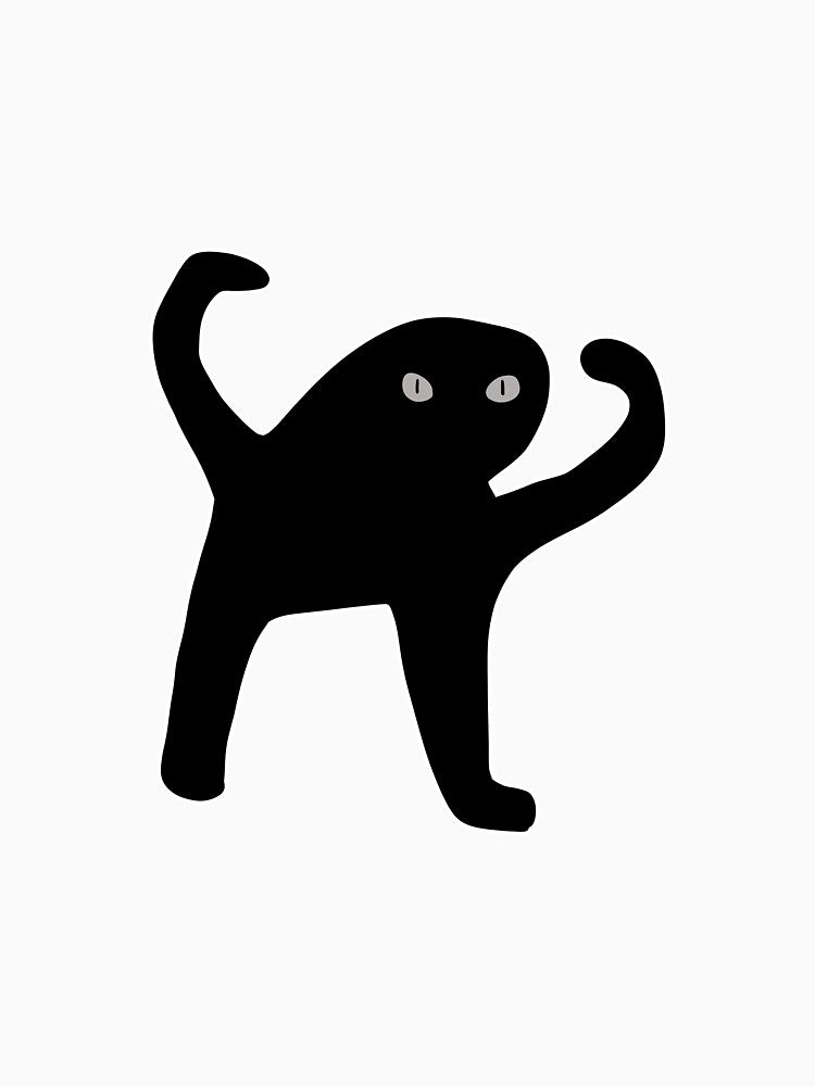 cursed cat meme sticker by astrocyti