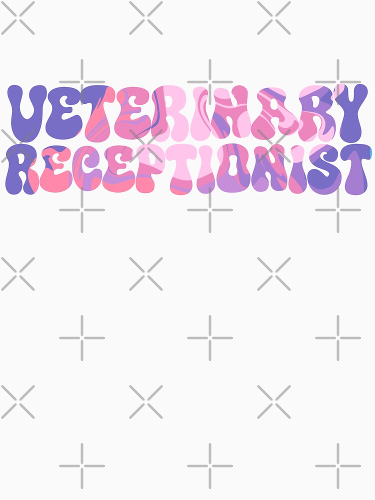 Veterinary Receptionist Groovy Pink by luna-lavender
