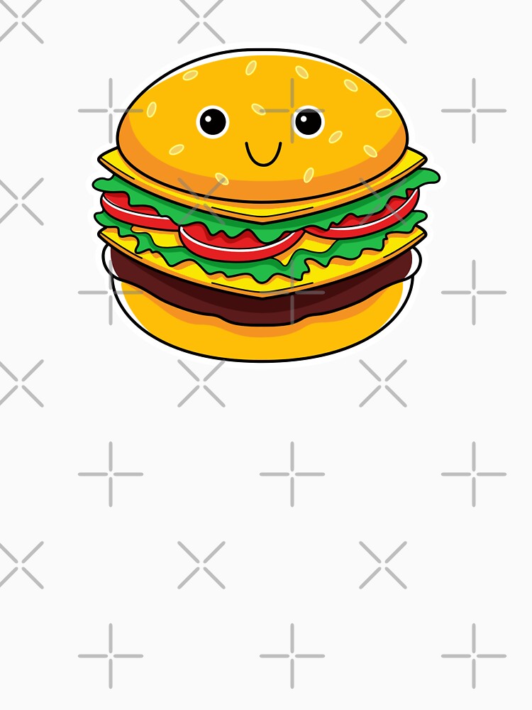 Cute Kawaii Delicious Cheeseburger by KawaiiStickers-