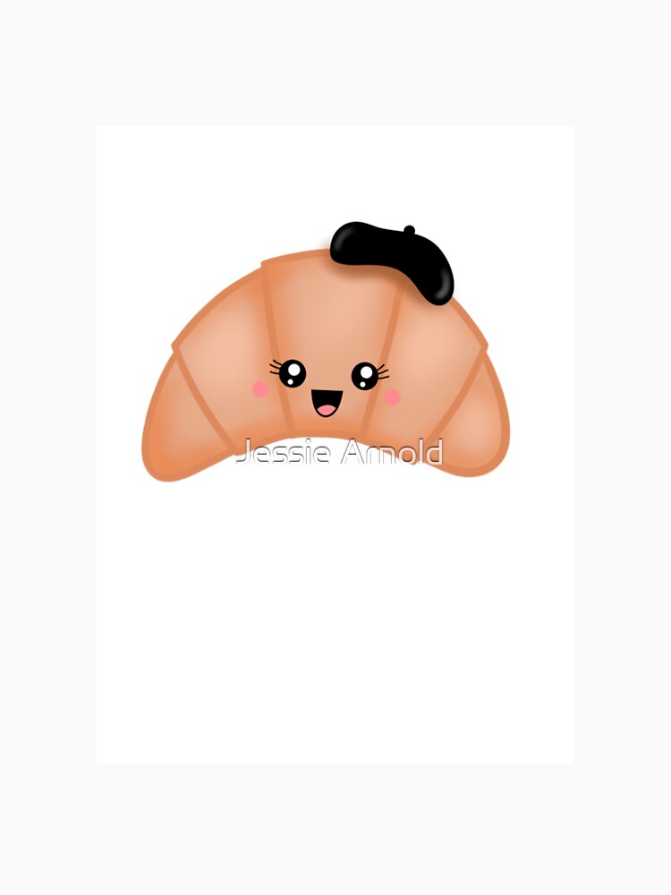 Kawaii Croissant by Jessie Arnold