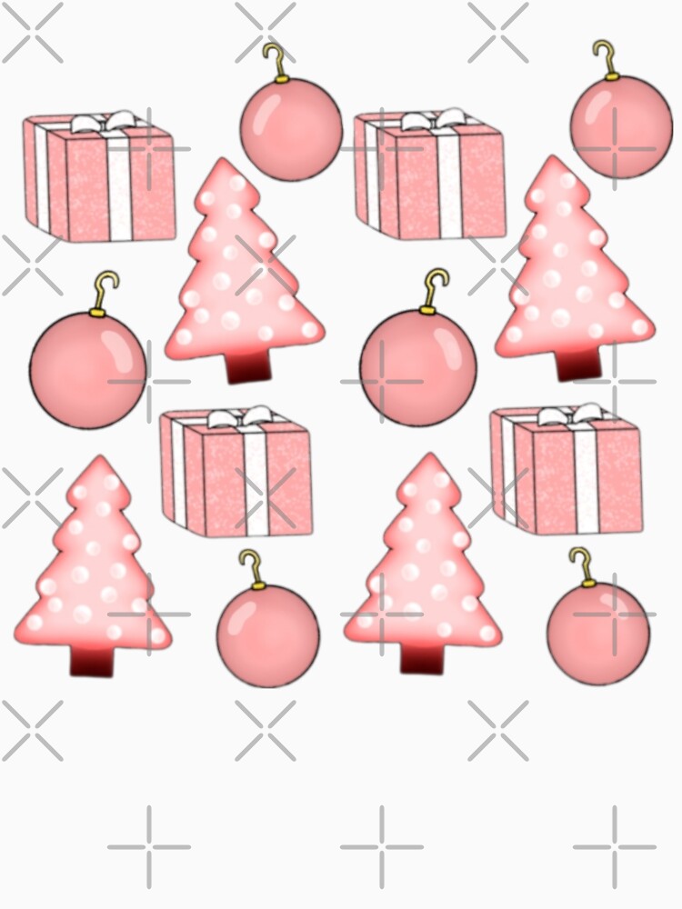 Pink vintage Christmas pattern by Artistkhg
