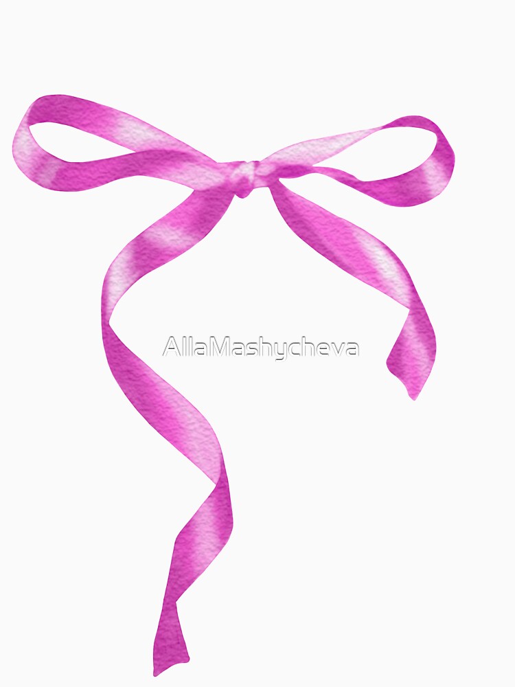 Watercolor Rose Bow by AllaMashycheva