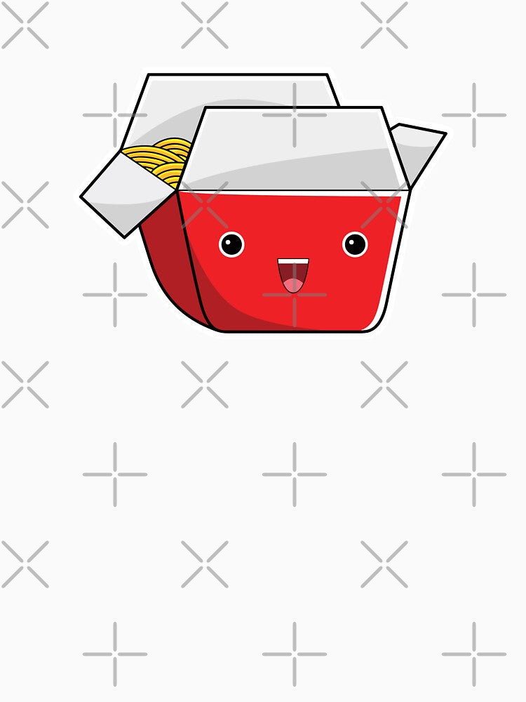 Cute Kawaii Happy Chinese Takeout Box With Face by KawaiiStickers-