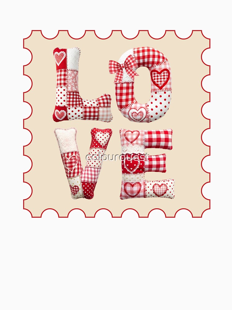 Faux Patchwork Love by colourquest