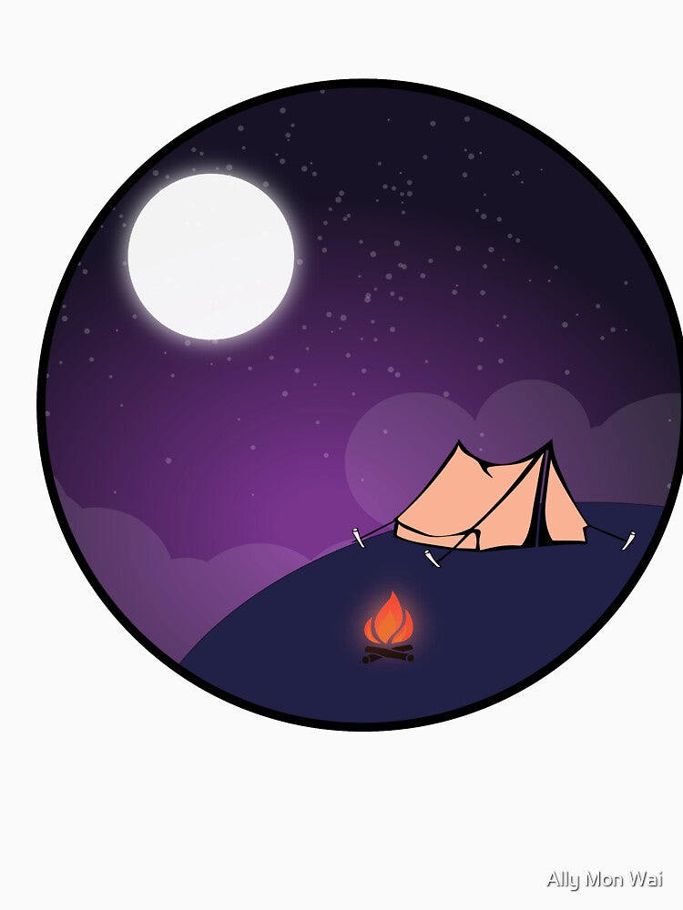 Purple Camping by Ally Mon Wai