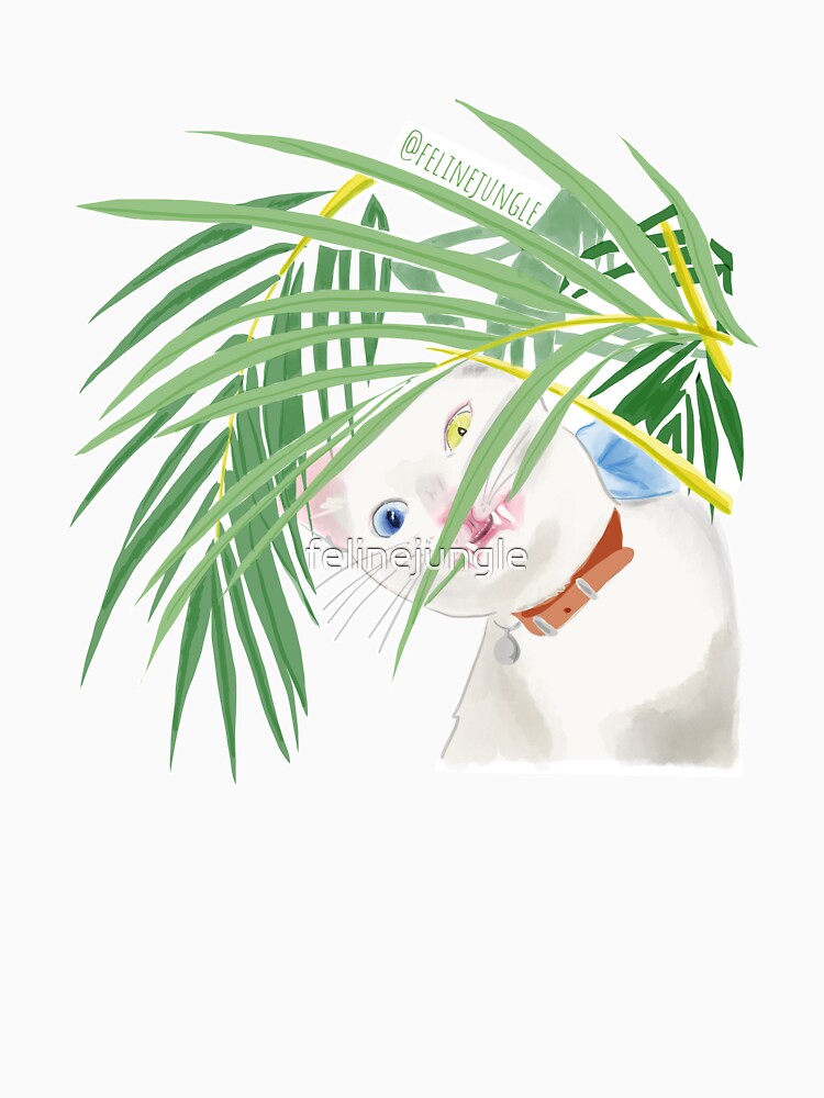 Tropical Palm Tree Cat by felinejungle