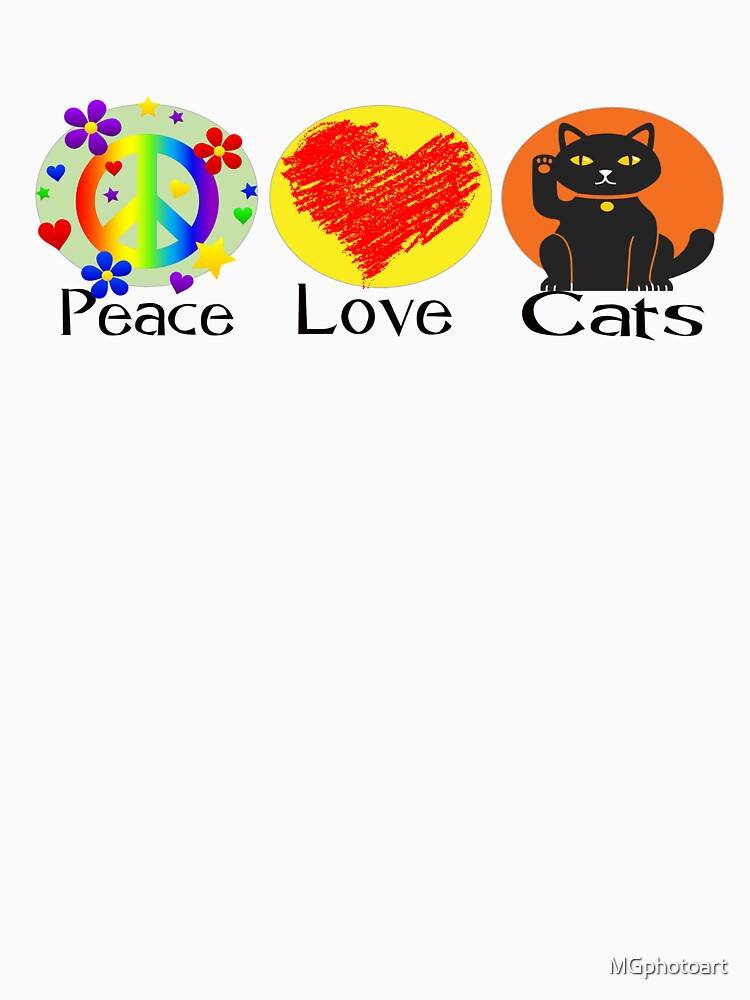 Peace, Love. Cats by MGphotoart