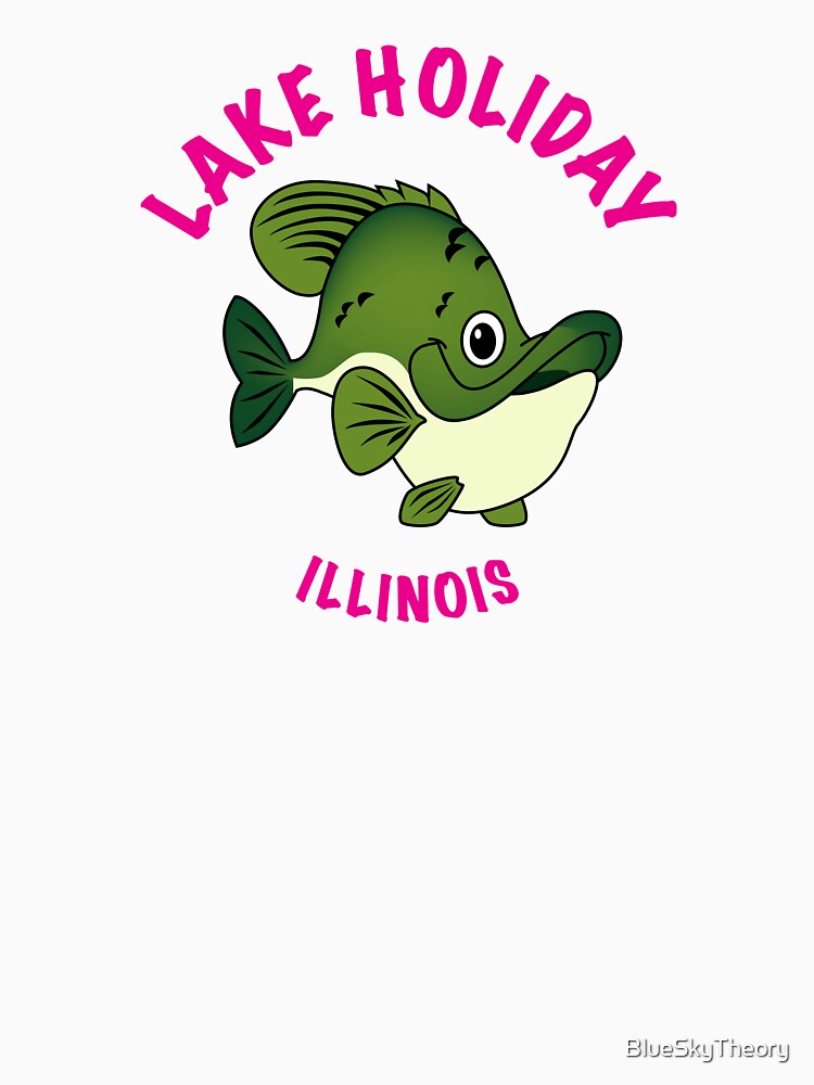 Copy of Lake Holiday - Happy Crappie - Pink by BlueSkyTheory