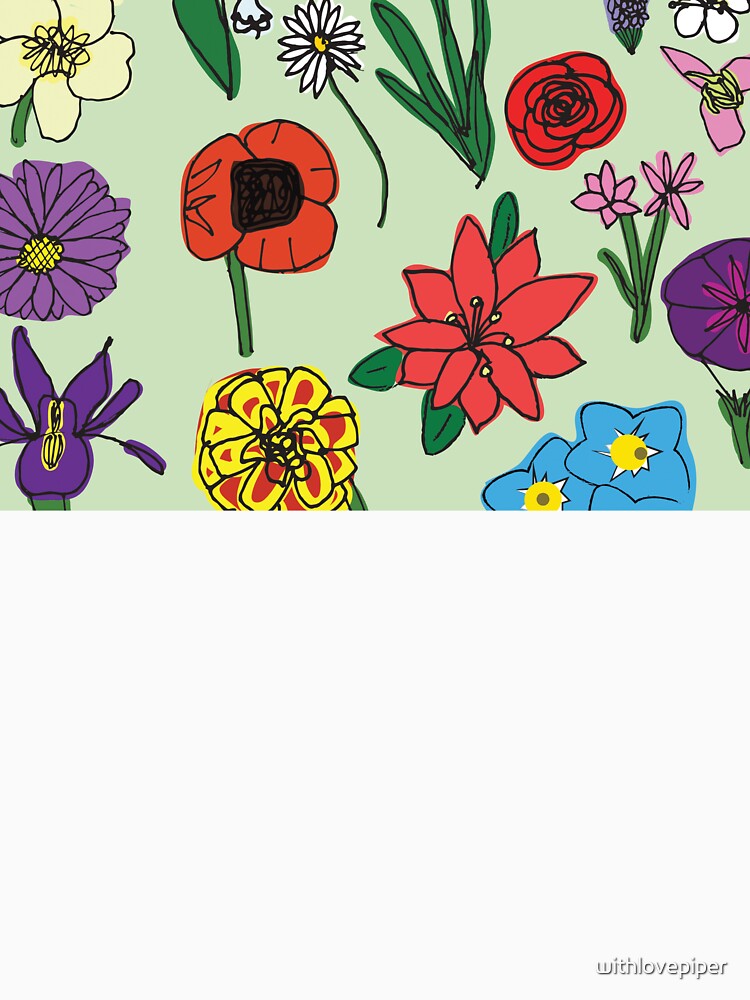 hand drawn flowers by withlovepiper